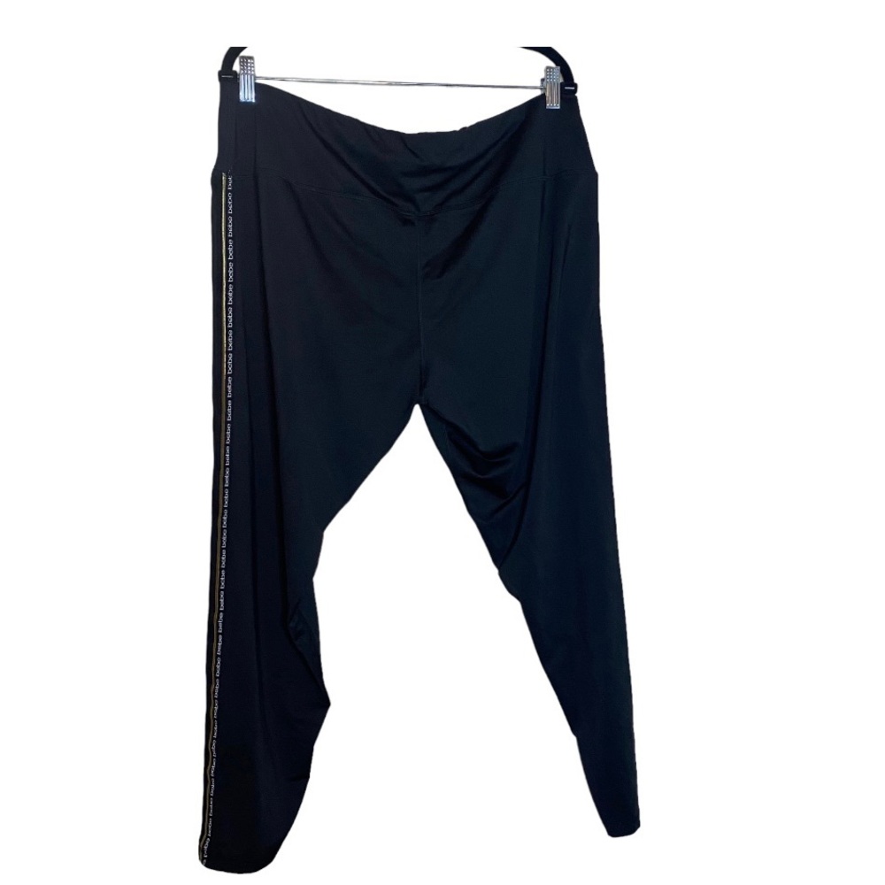 BEBE Sport  Black & Gold Leggings size 3X